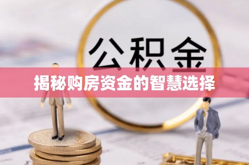 临河揭秘购房资金的智慧选择